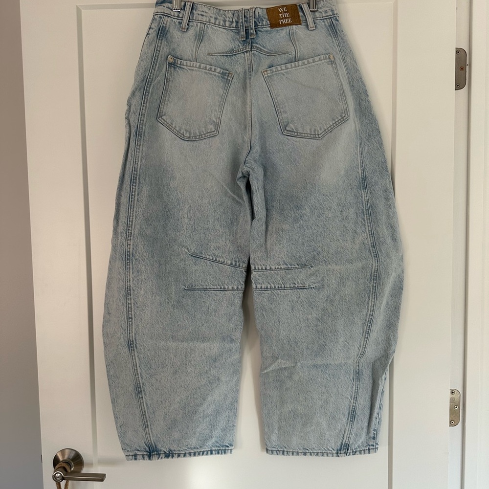 Free People Light Blue Boyfriend Jeans - Picture 4 of 5